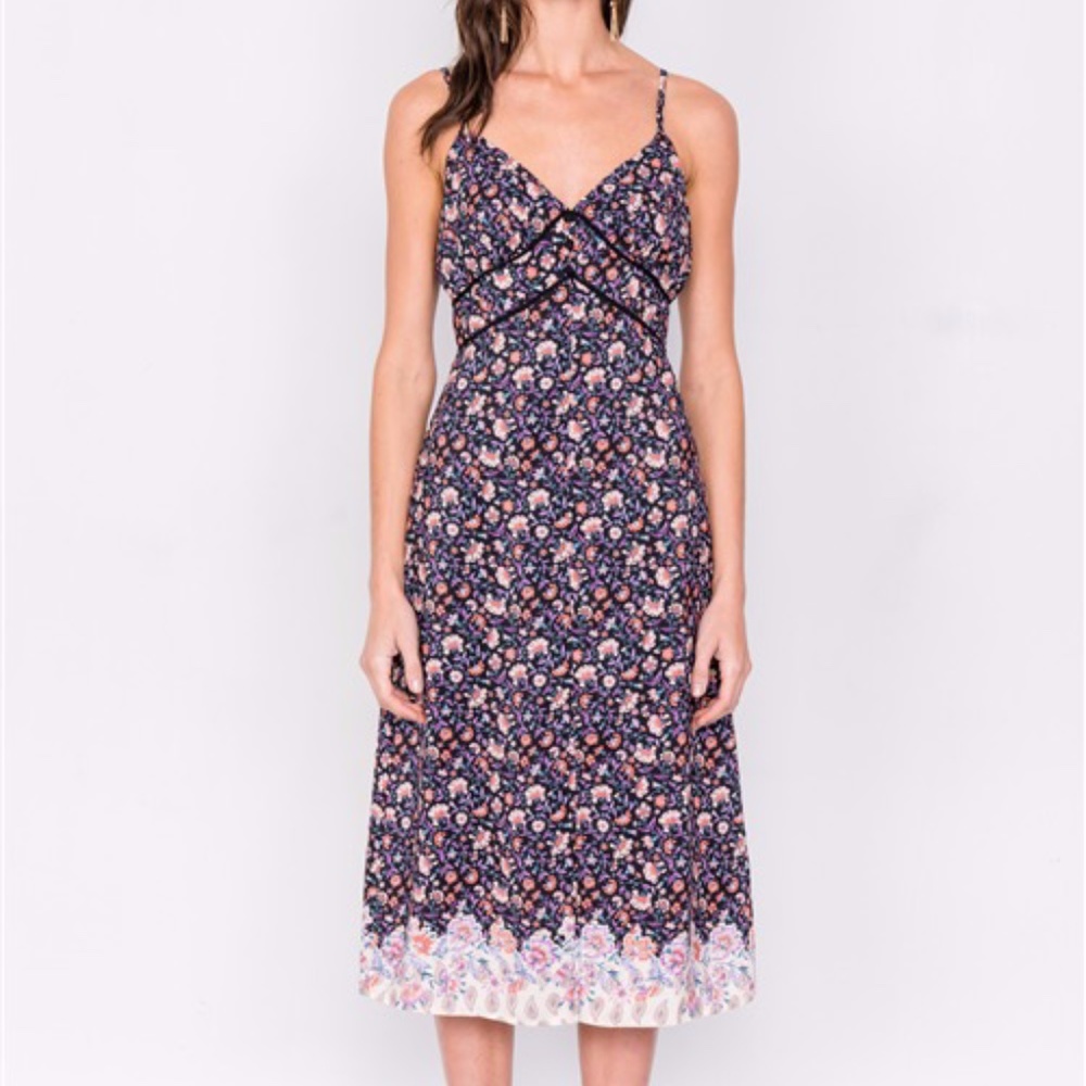 Meadow Multi Floral Midi Dress